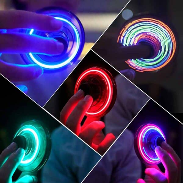 اسپینر پرنده شارژی RGB دار 2 اسپینر پرنده شارژی RGB دار