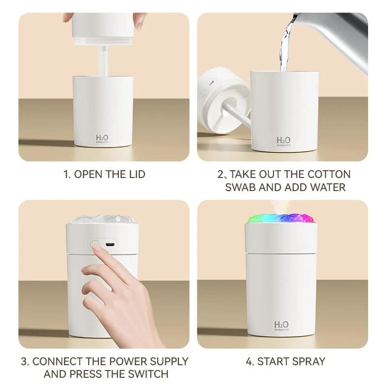 دستگاه بخور سرد H2O مدل JS21 8 دستگاه بخور سرد H2O