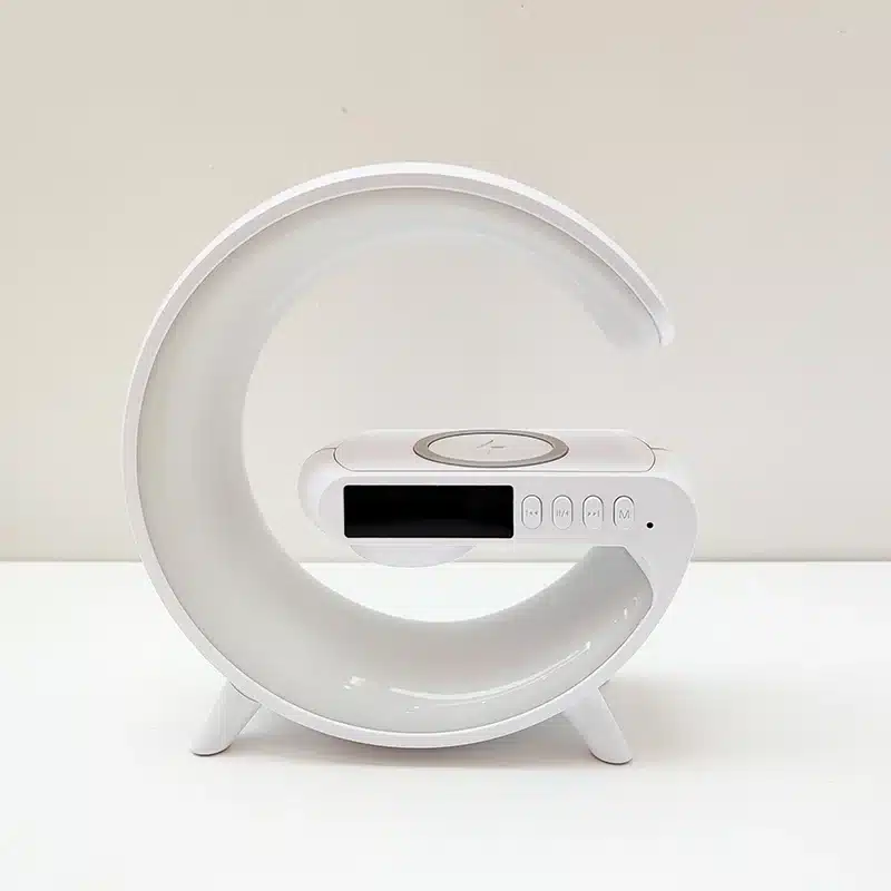 چراغ خواب مجهز به اسپیکر و شارژر وایرلس 10 چراغ خواب مجهز به اسپیکر و شارژر وایرلس