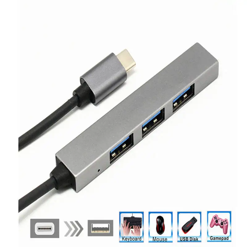 هاب 4 پورت USB-C مدل T809A 8 هاب 4 پورت USB-C مدل T809A