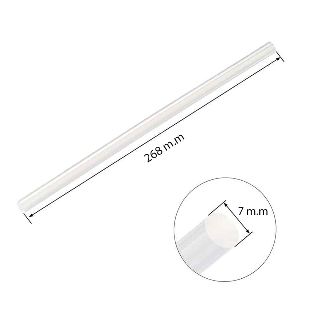 چسب حرارتی قطر 7 میلی متر بسته 10 عددی 1 چسب حرارتی قطر 7 میلی متر بسته 10 عددی