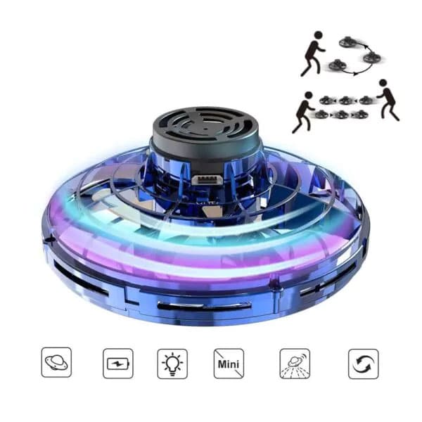 اسپینر پرنده شارژی RGB دار 5 اسپینر پرنده شارژی RGB دار