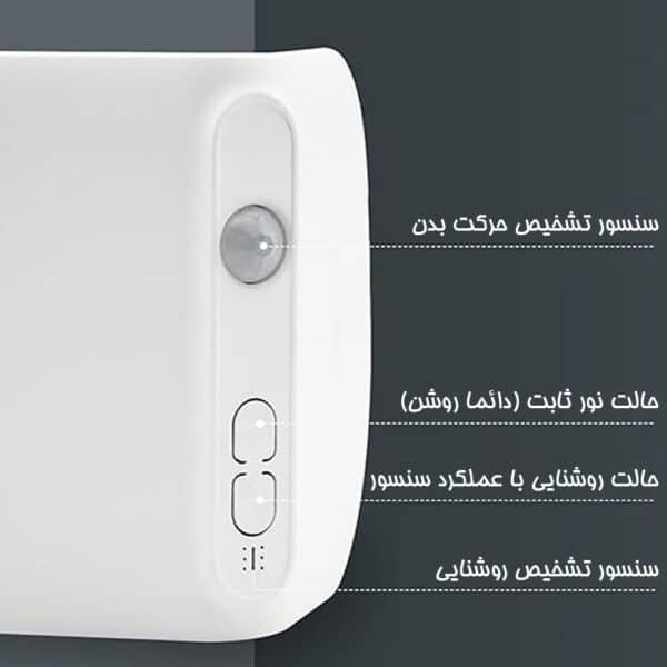 چراغ دیواری سنسوردار طرح L 4 چراغ دیواری سنسوردار طرح L