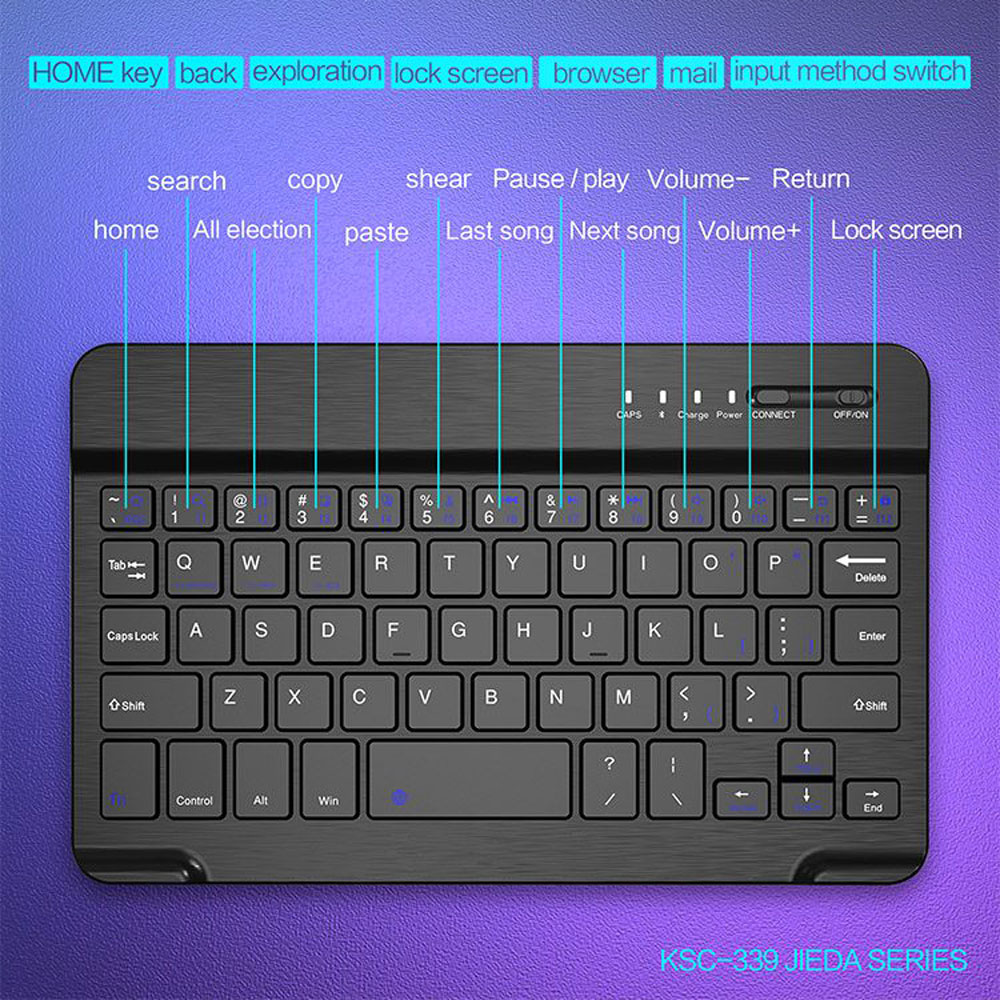 کیبورد بی سیم تبلت کاکو مدل KSC-339 8 Inch 3 کیبورد بی سیم تبلت کاکو مدل KSC-339 8 Inch