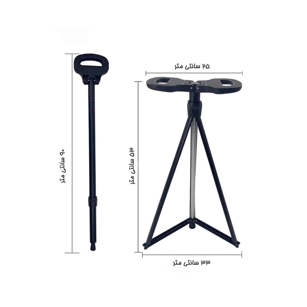 عصا و چهار پایه تاشو مدل KQ-T1 4 عصا و چهار پایه تاشو مدل KQ-T1