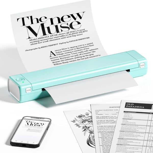 پرینتر حرارتی قابل حمل phomemo مدل M08F سایز A4 6 پرینتر حرارتی قابل حمل phomemo مدل M08F سایز A4