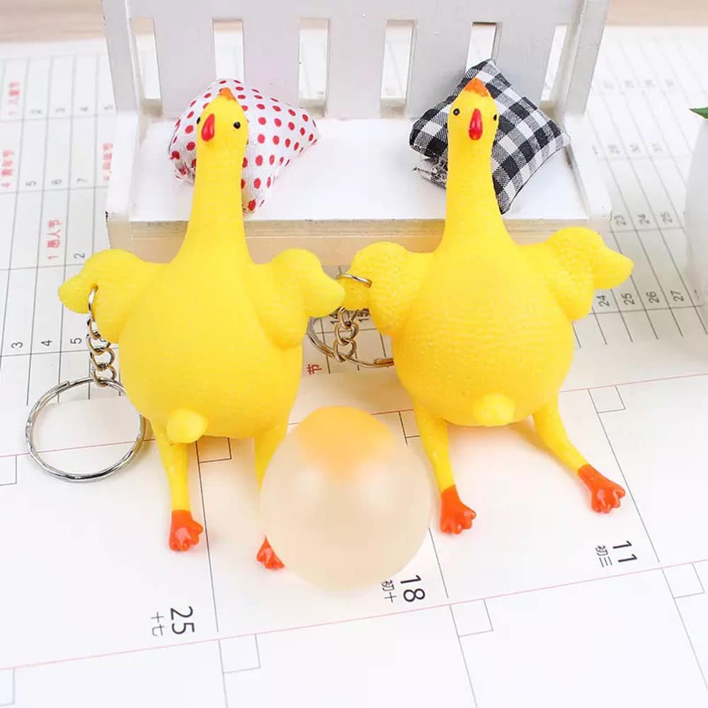 فیجت ضد استرس مدل مرغ تخم گذار 1 فیجت ضد استرس مدل مرغ تخم گذار