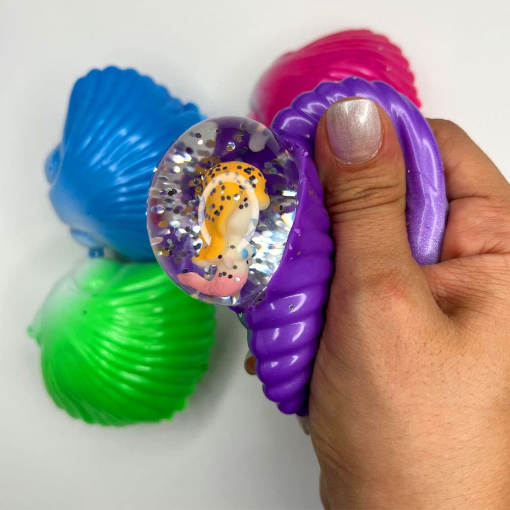 فیجت ضد استرس مدل صدف پری دریایی 4 فیجت ضد استرس مدل صدف پری دریایی