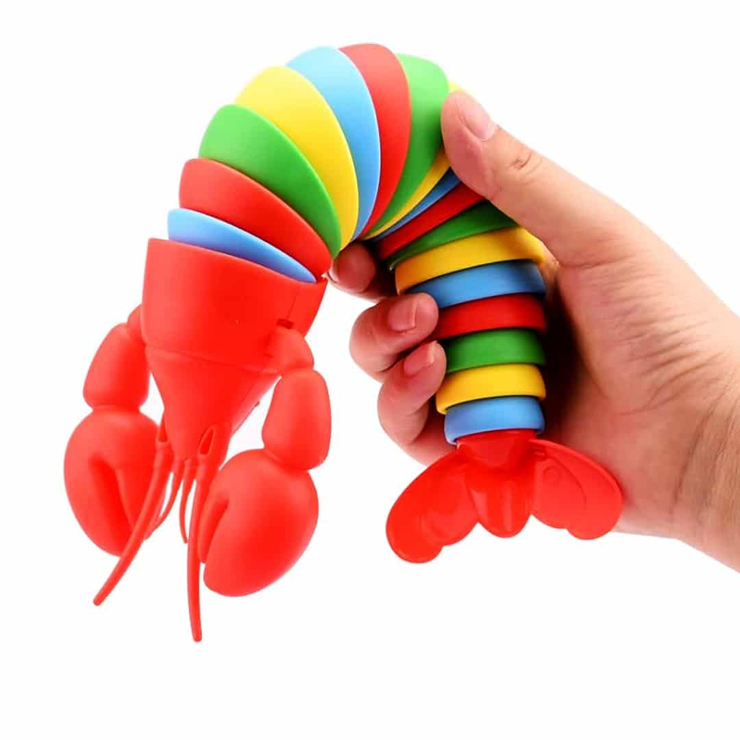 فیجت ضد استرس لابستر مدل فینگر اسلاگ 4 فیجت ضد استرس لابستر مدل فینگر اسلاگ