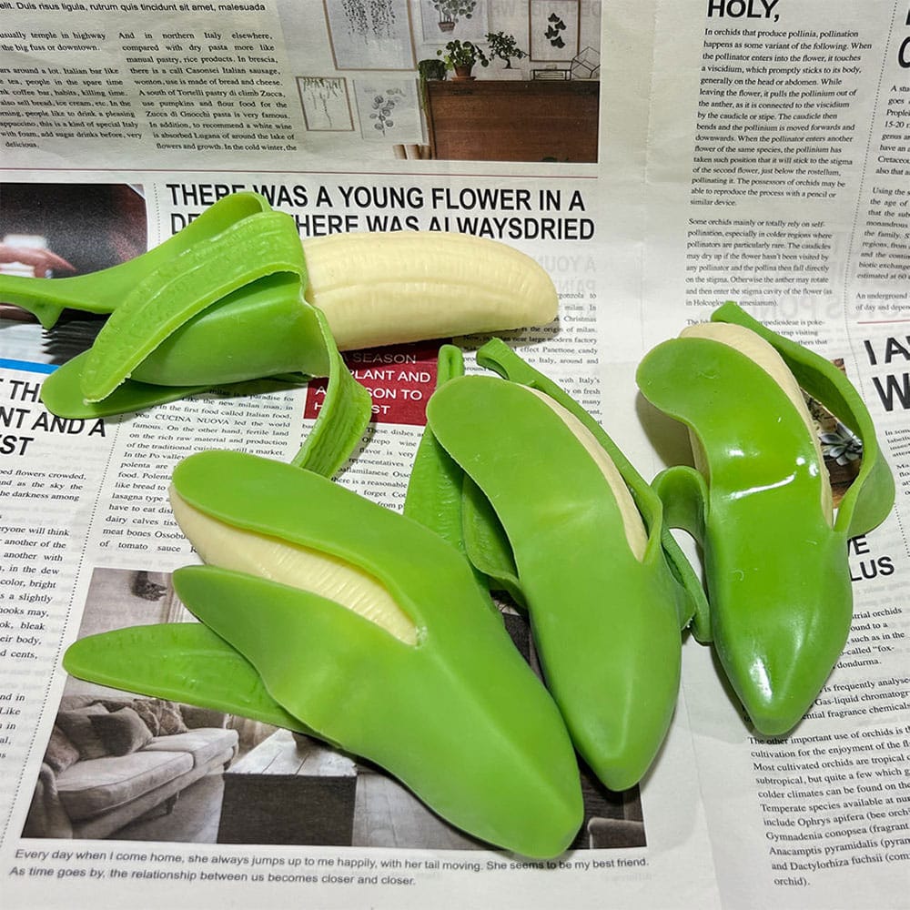 فیجت ضد استرس مدل موز پوست کنده 6 فیجت ضد استرس مدل موز پوست کنده