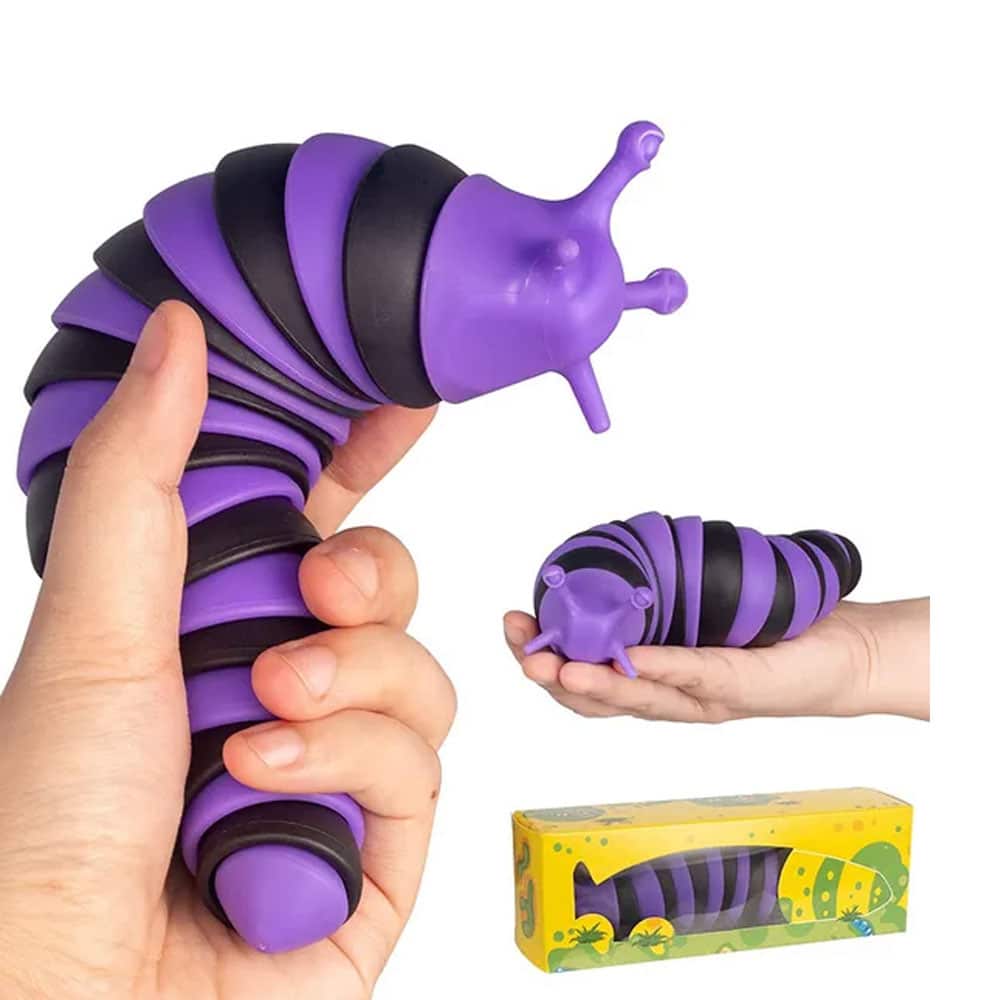 فیجت ضد استرس کرم حلزون مدل فینگر اسلاگ 3 فیجت ضد استرس کرم حلزون مدل فینگر اسلاگ