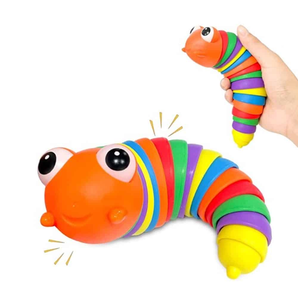 فیجت ضد استرس کرم مدل فینگر اسلاگ 1 فیجت ضد استرس کرم مدل فینگر اسلاگ