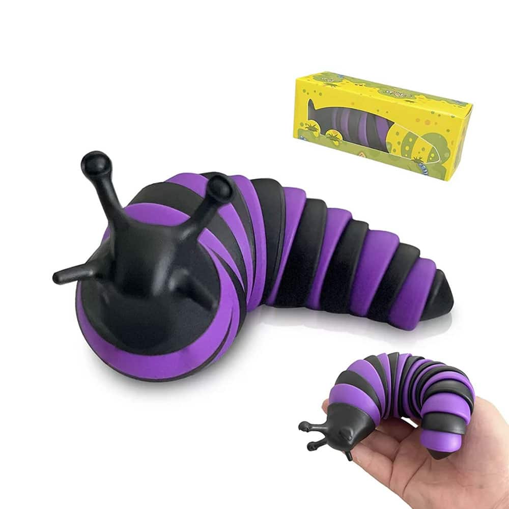 فیجت ضد استرس کرم حلزون مدل فینگر اسلاگ 6 فیجت ضد استرس کرم حلزون مدل فینگر اسلاگ