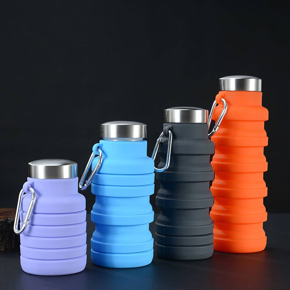 قمقمه سیلیکونی آکاردئونی ظرفیت 550 میلی لیتر 9 قمقمه سیلیکونی آکاردئونی ظرفیت 550 میلی لیتر