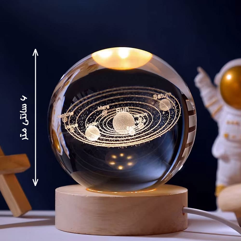 چراغ خواب گوی شیشه ای طرح منظومه شمسی شمسی 2