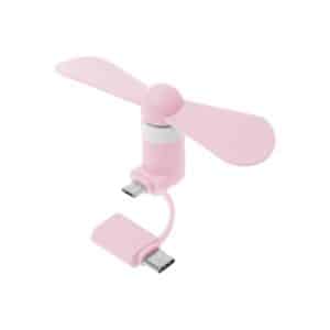 پنکه همراه Micro USB با مبدل Type-C