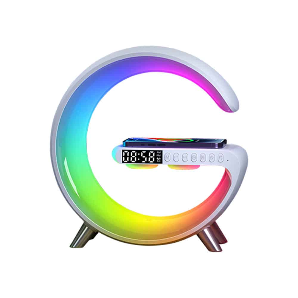 چراغ خواب مجهز به اسپیکر و شارژر وایرلس 13 چراغ خواب مجهز به اسپیکر و شارژر وایرلس