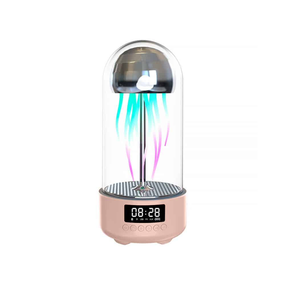 اسپیکر بلوتوثی و آباژور طرح عروس دریایی 3 اسپیکر بلوتوثی و آباژور طرح عروس دریایی