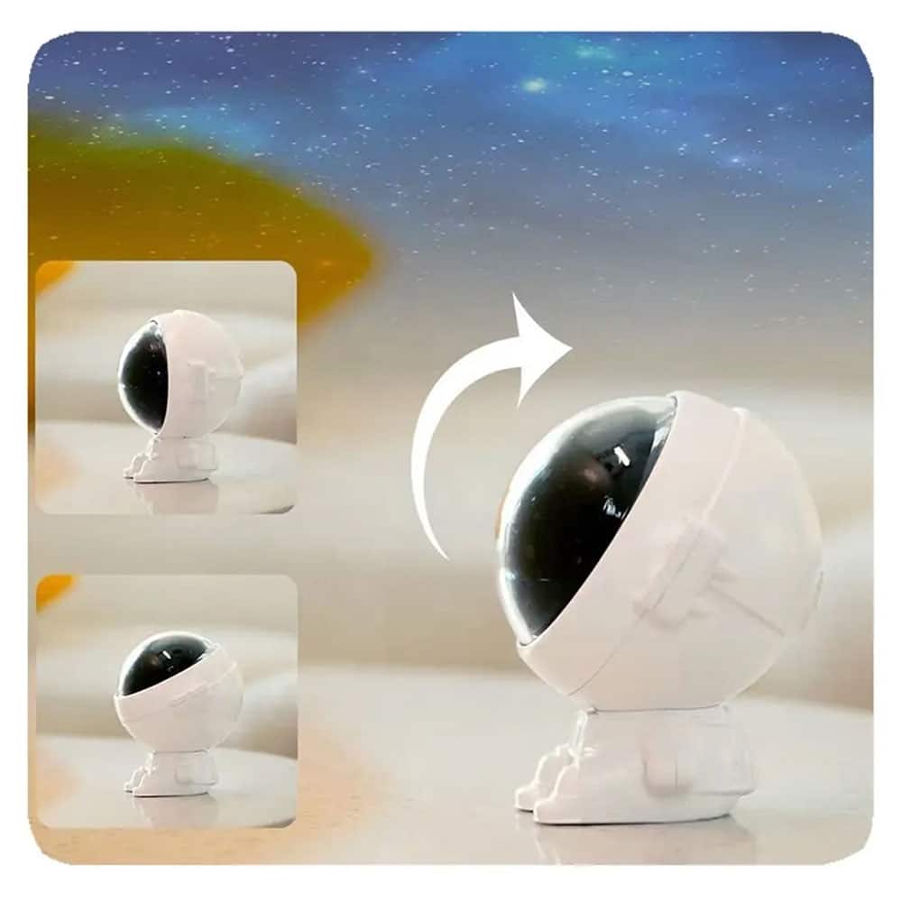 چراغ خواب اسپیکردار طرح فضانورد نشسته 3 چراغ خواب اسپیکردار طرح فضانورد نشسته