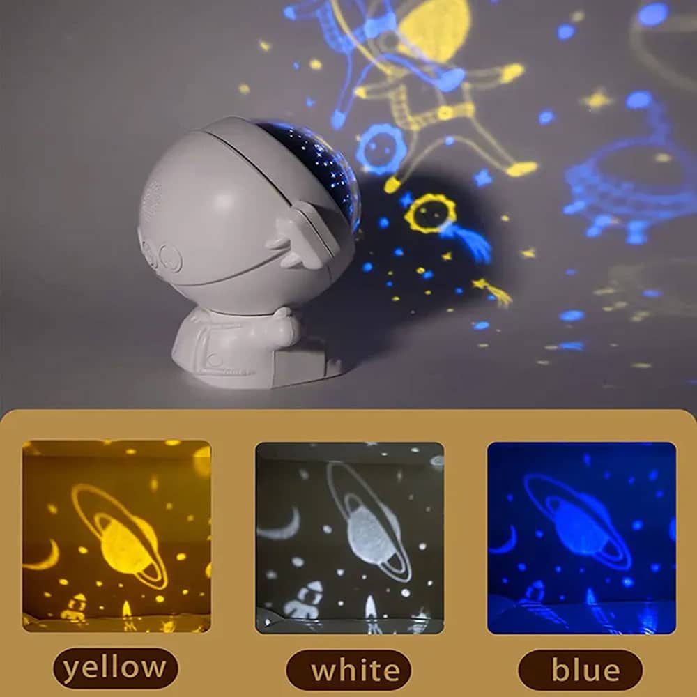 چراغ خواب اسپیکردار طرح فضانورد نشسته 9 چراغ خواب اسپیکردار طرح فضانورد نشسته