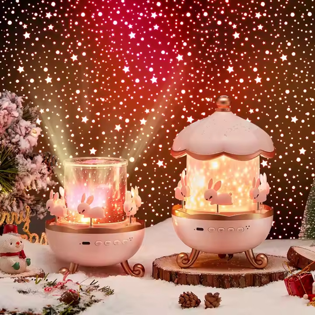 چراغ خواب کاروسل موزیکال طرح چرخ و فلک 13 چراغ خواب کاروسل موزیکال طرح چرخ و فلک