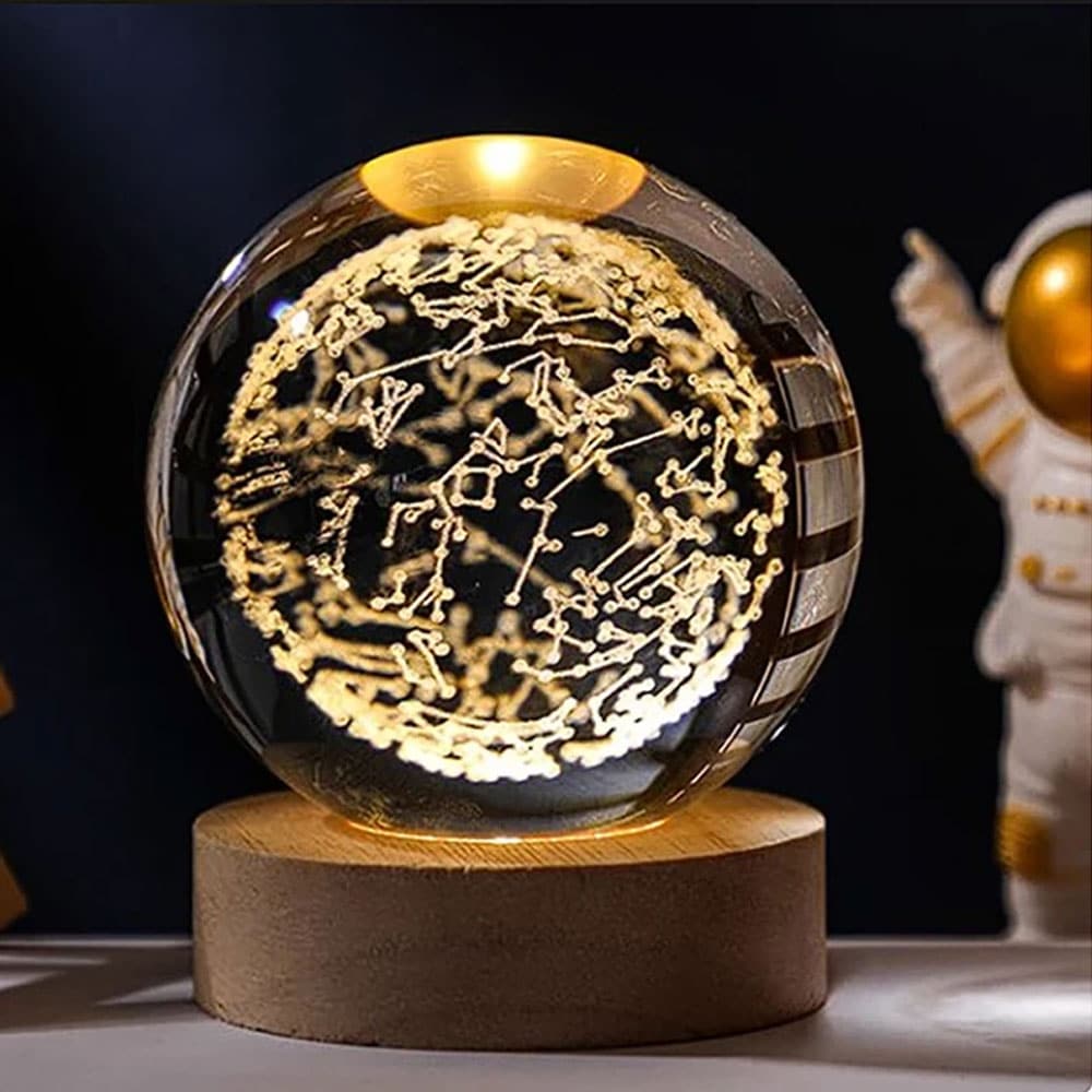 چراغ خواب گوی شیشه ای طرح صور فلکی 1 چراغ خواب گوی شیشه ای طرح صور فلکی