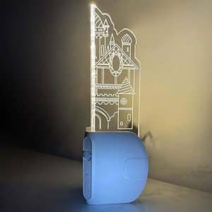 چراغ دیواری سنسوردار طرح L