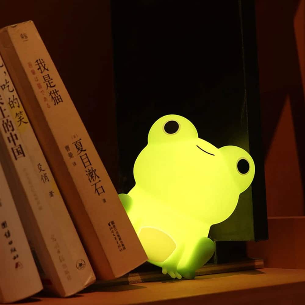 چراغ خواب فانتزی سیلیکونی مدل قورباغه 5 چراغ خواب فانتزی سیلیکونی مدل قورباغه