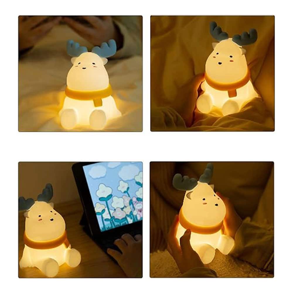 چراغ خواب سیلیکونی طرح گوزن شمالی 