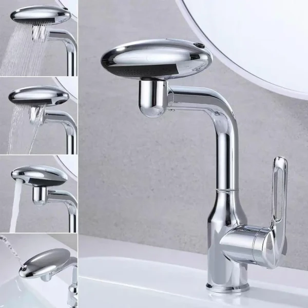 شیر روشویی چهار حالته 360 درجه مدل فضایی