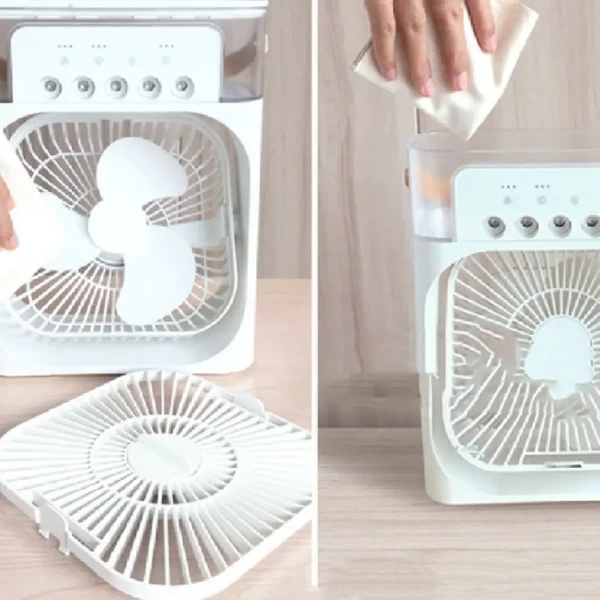 پنکه و کولر رومیزی مه‌پاش تایمر دار مدل AIR COOLER FAN سایز بزرگ