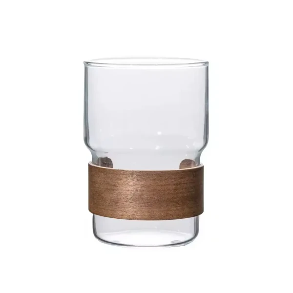 ماگ شیشه ای مدل wood