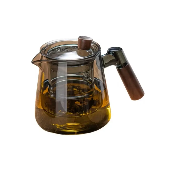 قوری و دمنوش ساز شیشه‌ای مدل PSC-TP070
