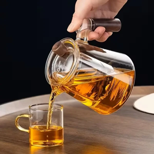 قوری و دمنوش ساز شیشه‌ای مدل PSC-TP070