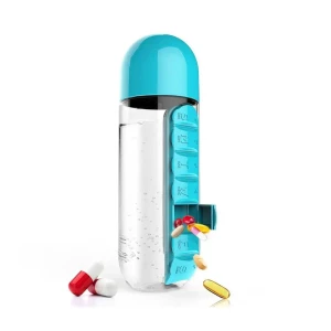 قمقمه آب مدیسین با محفظه نگهداری قرص